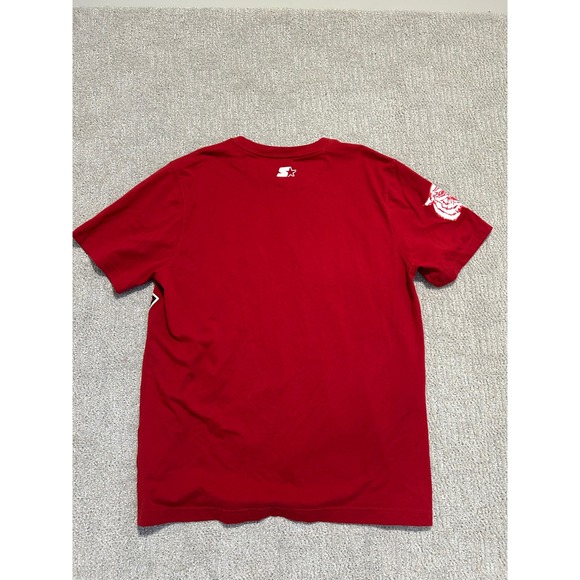 Morehouse Tigers Starter T-Shirt Large Red College NCAA Basketball Graphic - Picture 4 of 4